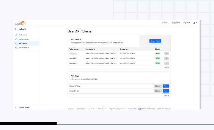 Membuat Token Cloudflare untuk WordPress